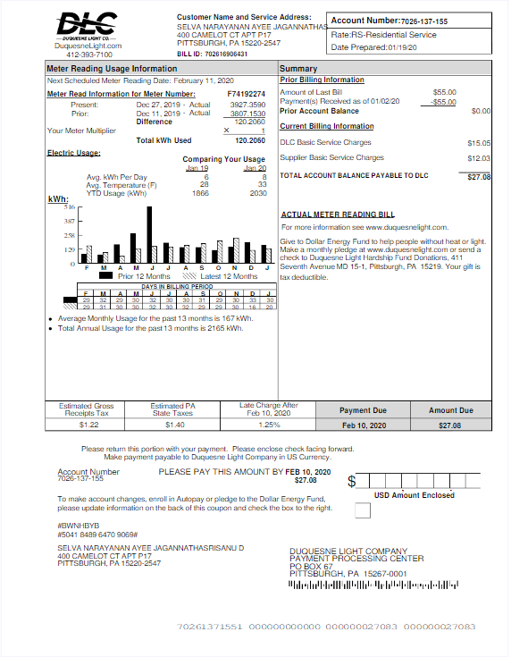  Minol USA business utility bill 